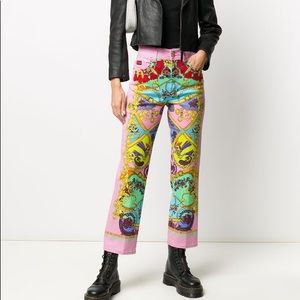 Versace couture jeans pink